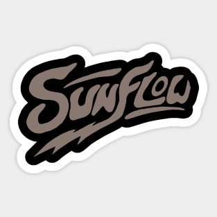 sunflow typography flash Sticker